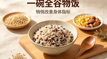 把米饭换成全谷物后，这些指标都变好了！
