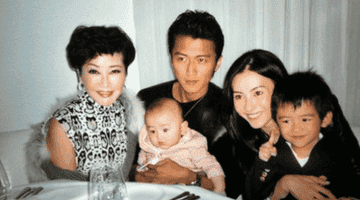 张柏芝谢贤隔空传情 张柏芝为 aussie 子女放假返港陪病重祖父