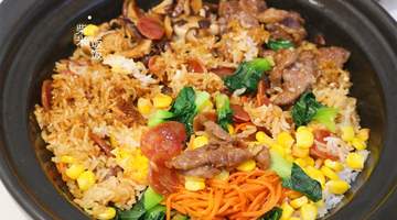 省事午餐，饭菜一锅出，肉嫩饭香，太好吃了