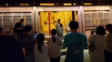响堂山石窟以沉浸式夜游激活历史 成京津冀暑期热门旅游目的地
