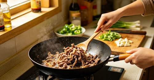 西兰花炒肉片,掌握三个关键点,脆嫩入味超下饭
