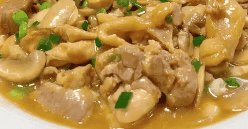 口蘑鸡腿肉鲜嫩低脂食谱一周不腻