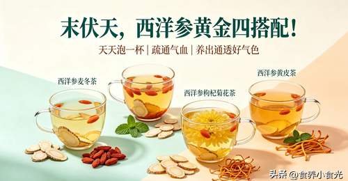 末伏里的多元参饮搭配 不同组合泡出专属好气色的参与体验