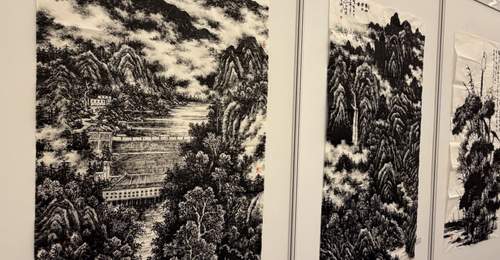 追随张仃17年,画家郭博展焦墨山水