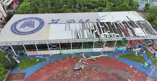 黄冈师范学院遭遇龙卷风,校方回应:无人员身亡,期末考试已取消