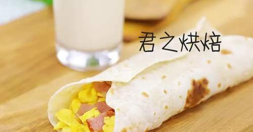 简简单单做个早餐~炒蛋培根卷饼!