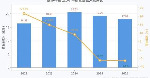嘉环科技2026年上半年交出业绩答卷 多元业务布局中难掩净利回落隐忧