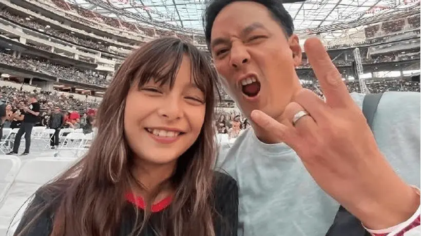 吴彦祖带13岁女儿游优胜美地 女儿颜值引网友各抒己见还获赞独特气场
