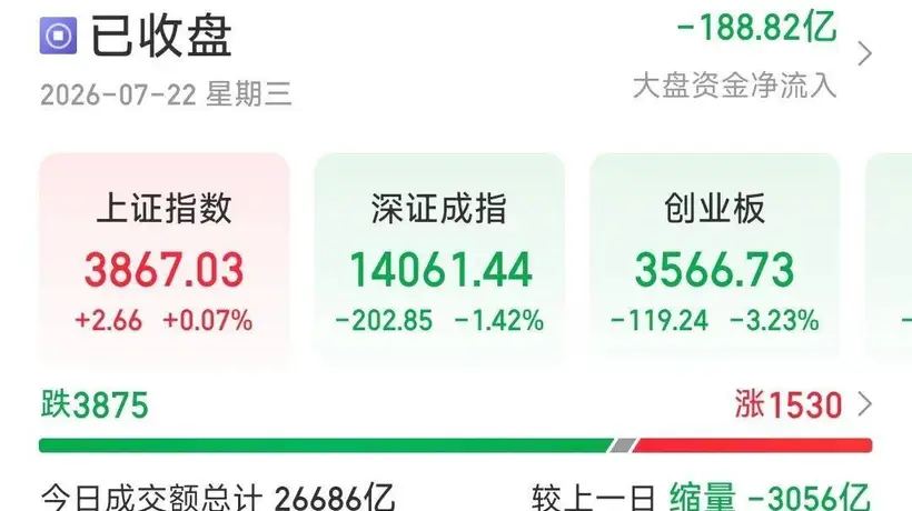 A股市场震荡加剧 多板块遭遇调整