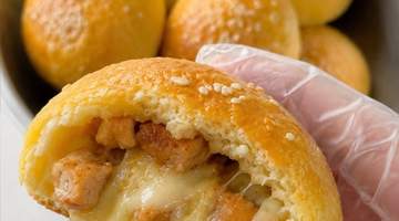 外酥里嫩会拉丝的土豆鸡肉球