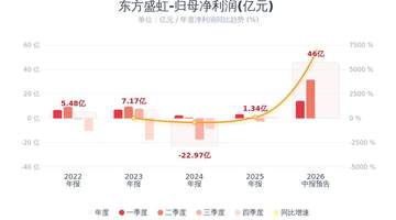 东方盛虹:预计上半年度净利润同比增长987%-1195%