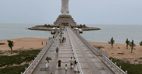 海口三亚:8亿打造世界最高海上观音