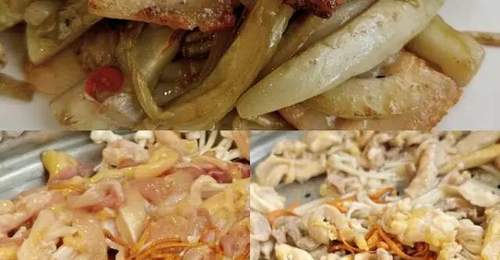 一人食·小叶芥菜酸菜炒肉(复刻星爷排档)