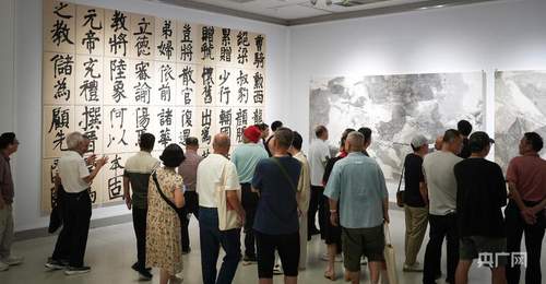 厦门观众沉浸式打卡觉山闻籁曾三凯书画展 多元展陈联动古今共赴墨音之约