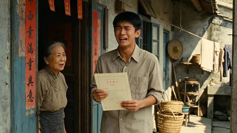 哑巴寡妇养我21年,我考上公务员那天,她突然开口说了句话