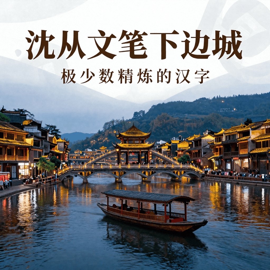 湖南凤凰古城沱江泛舟，沈从文笔下的边城，夜游太有氛围！
