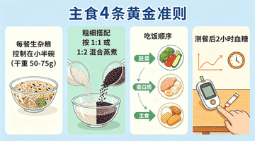 糖尿病患者巧吃主食稳血糖:5类主食合理搭配秘诀