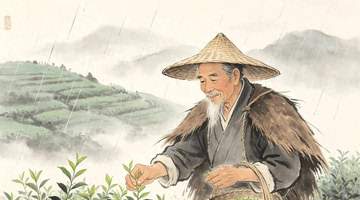 老陈头守谷雨制茶 直播镜头里品见真滋味
