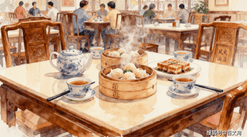 在广州老茶楼里 跟着鲍尔吉·原野沉浸式体验早茶里的烟火与音乐