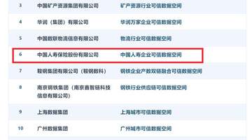 领跑金融业！中国人寿首批通过可信数据空间可信能力测评