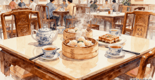 在广州老茶楼里 跟着鲍尔吉·原野沉浸式体验早茶里的烟火与音乐