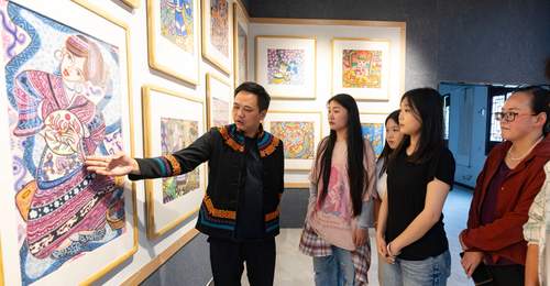 扎根乡土绘山河!贵州大方农民画薪火相传绘乡村新画卷
