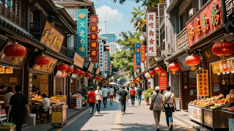 南京面馆的活力场:酥软皮肚吸满鲜汁,与猪肝香肠交织成食客专属味觉盛宴