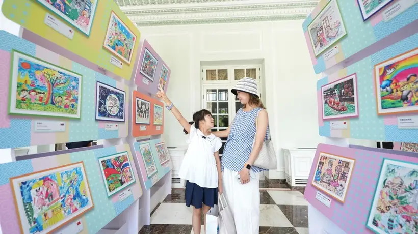 “我的亚洲家园：上海之约”儿童友好绘画展启幕 多国中外小朋友共绘和平友好