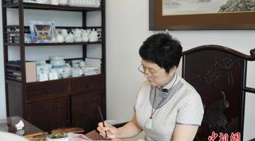 （文化中国行）来景德镇陈军傅长敏陶瓷艺术馆 共赏国家级非遗粉彩瓷绘的匠心巧思