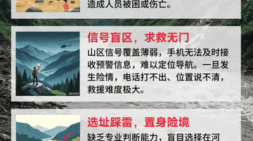 七下八上防汛关键期来陕西参与露营？这份气象灾害防御明白卡别错过