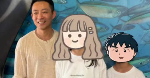 大S一双儿女近照曝光!和爸爸去海洋公园被偶遇