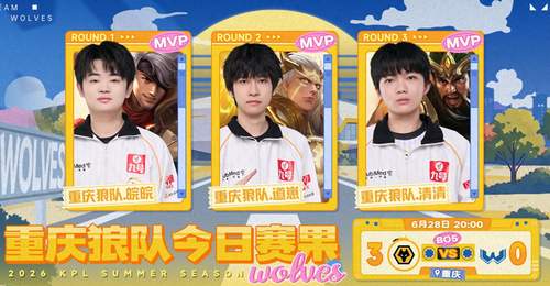狼队3-0WST,皖皖紫幻零死亡,钟羿组合有奇效,清清生日首拿MVP