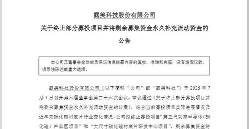 直线涨停后“炸板”!002617盘后宣布:终止募投项目,全部“补流”