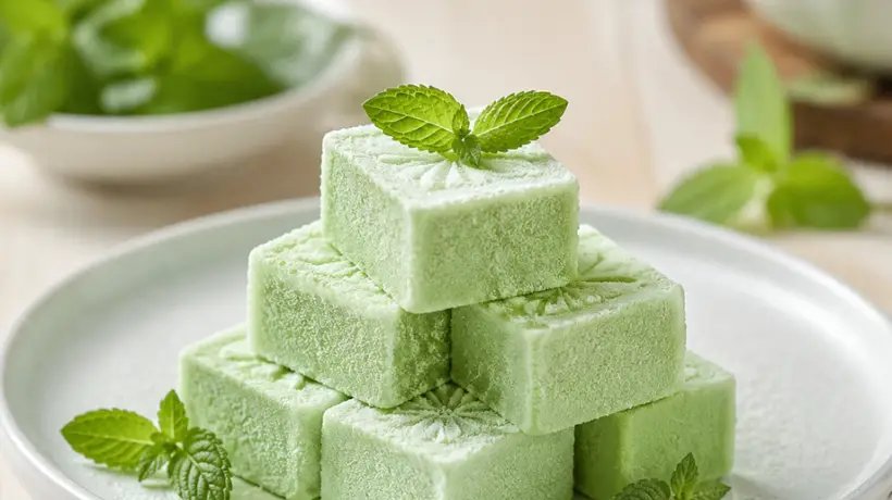 绿豆薄荷凉糕丨周末美食