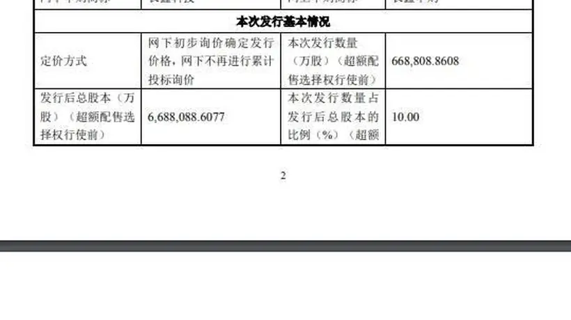 8.66元/股!长鑫科技定价超过预期,市盈率为308.92倍,7月16日进行网上和网下申购,发行市值达到约5792亿,首日涨幅有望超5倍