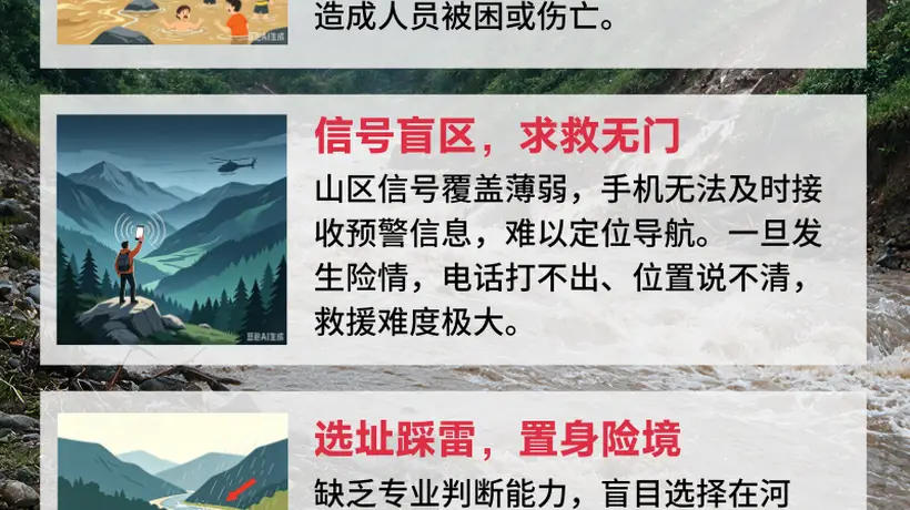 七下八上防汛关键期来陕西参与露营？这份气象灾害防御明白卡别错过