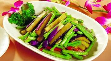 茄子豇豆小炒：简单快手家常菜