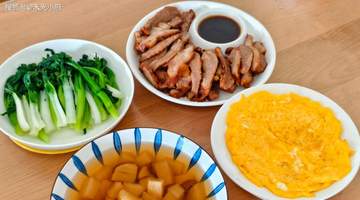 娃超爱的荤素搭配午餐，软嫩叉烧、鲜蔬清汤好上手，操作简单孩子吃得香