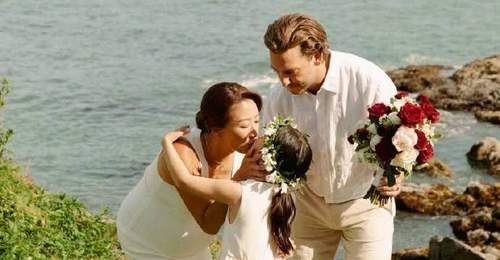 谢霆锋妹妹宣布秘密结婚一周年 公开婚纱照好甜蜜