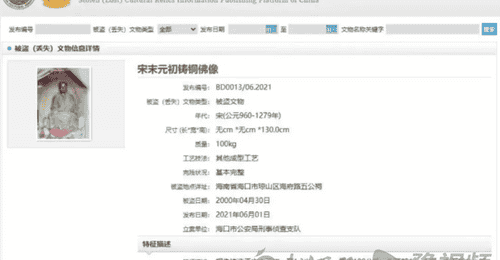 观复博物馆回应“海南被盗佛像疑现身馆内”:已上报,服从主管部门鉴定结果