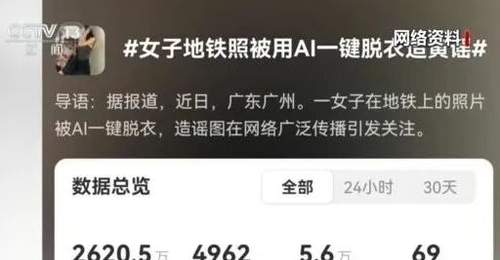 看这里!央视曝光AI脱衣产业链 这些参与违法的行为正被彻查