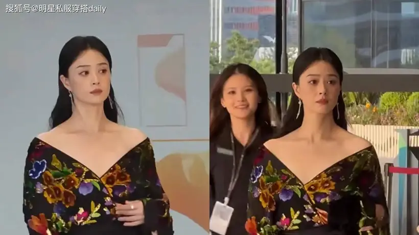 蒋欣这次“又美出圈儿了”!新中式露肩上衣搭高腰裙,时髦又高级