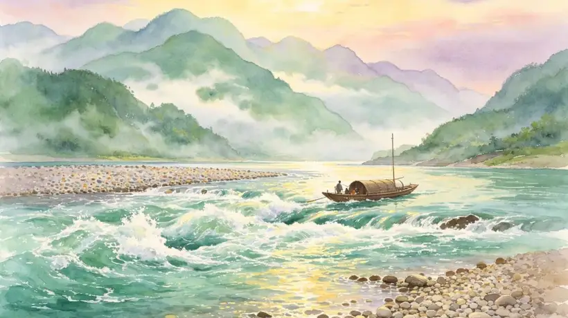 逛武宣古碛滩 赏险滩平湖之景 寻奇石听古寺钟声