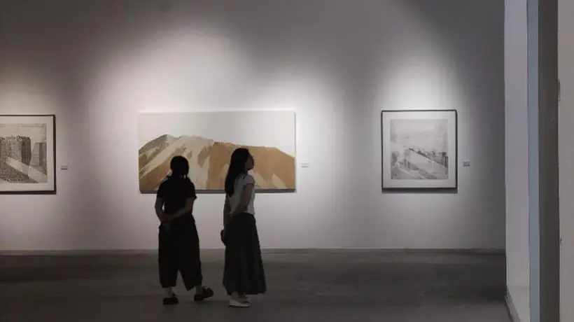 来广州画院看线条的对话 全国城市山水画探索展邀你参与创作现场的精彩互动