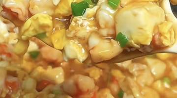 虾仁豆腐抱蛋:鲜美嫩滑超下饭!