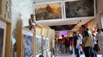邯山区开展迎“七一”爱国教育暨书画创作活动