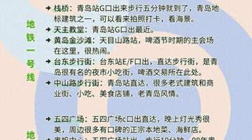 终于等到!青岛地铁全线通车,本地人私藏的出行攻略来了