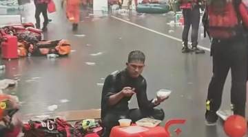 广西贵港“雨水泡饭消防员”找到了：退伍军人 | 网友：这就是我们该追的星