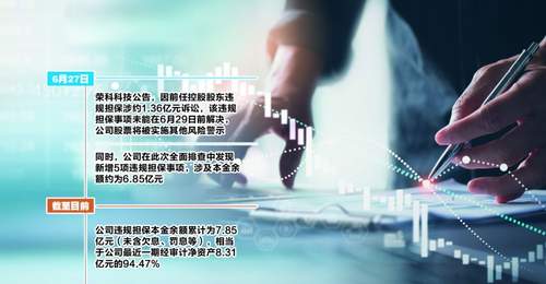 前任控股股东违规担保“埋雷” 荣科科技将变身“ST荣科”