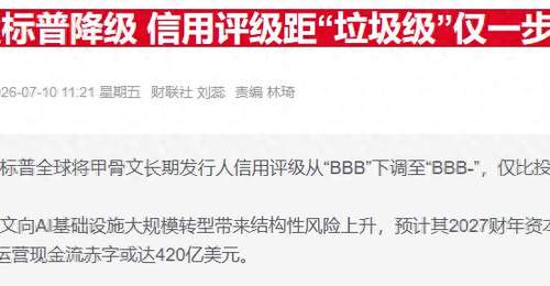 AI投资推高负债规模 科技巨头债务负担过去五年翻倍增长